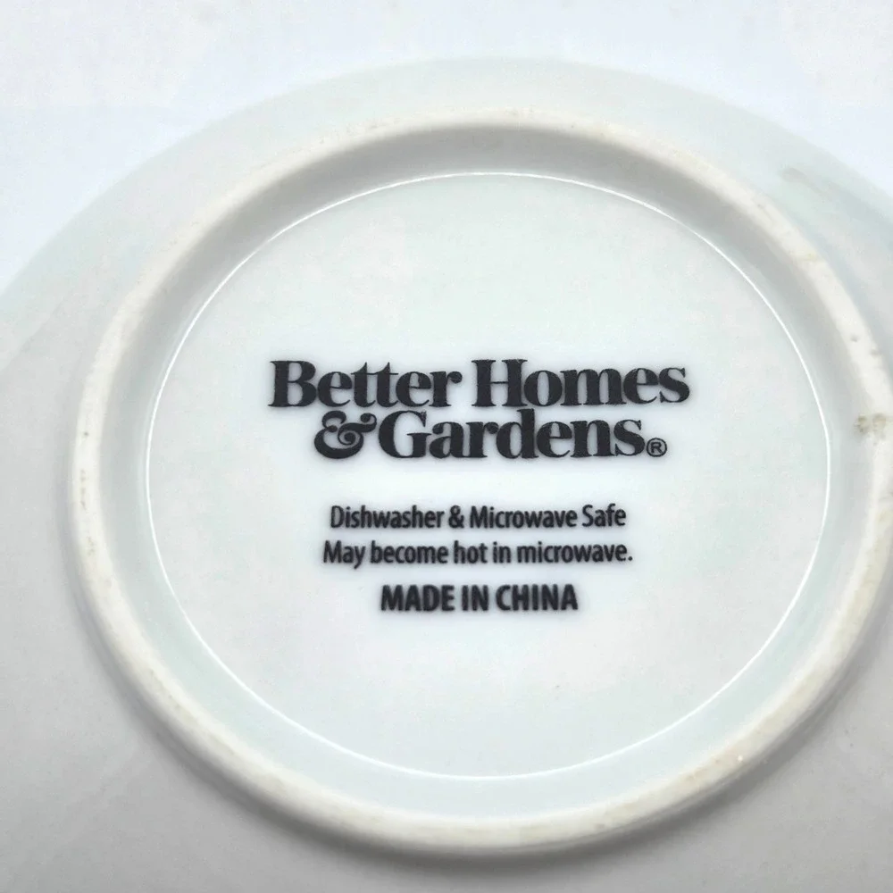 Better Homes & Gardens Sophia White Beaded Bowls Set of 2- Soup, Cereal - 5-5/8